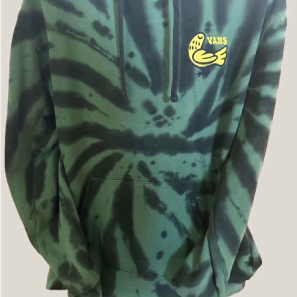 Vans Green Tie-Dye Hoodie